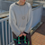 【WEB限定】和紙混ホールガーメントニット≪手洗い可能≫