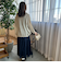 【WEB限定】和紙混ホールガーメントニット≪手洗い可能≫