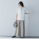 タックワイドパンツ≪セットアップ対応/洗濯機で洗える≫