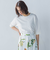 5分袖Tシャツライクニット≪手洗い可能≫