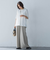 5分袖Tシャツライクニット≪手洗い可能≫