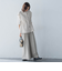 5分袖Tシャツライクニット≪手洗い可能≫