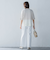 5分袖Tシャツライクニット≪手洗い可能≫