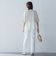 5分袖Tシャツライクニット≪手洗い可能≫