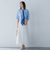 5分袖Tシャツライクニット≪手洗い可能≫