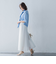 5分袖Tシャツライクニット≪手洗い可能≫