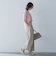 5分袖Tシャツライクニット≪手洗い可能≫