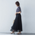 メッシュレースプリーツスカート≪洗濯機で洗える≫