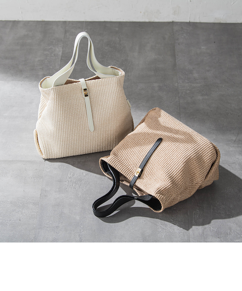 VIOLAd'ORO】ラフィア調2WAYトートバッグ SANDRO / V-8908｜ロート