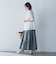 フォイルギャザースカート≪手洗い可能≫