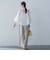 ピンタックcottonブラウス≪洗濯機で洗える≫