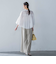 ピンタックcottonブラウス≪洗濯機で洗える≫