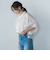 【WEB限定】シアースリーブギャザーカラーブラウス≪手洗い可能≫