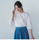 【WEB限定】ローンレース切り替えブラウス