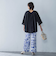 麻調ボイルプリントパンツ≪洗濯機で洗える≫
