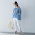 ピンタックレースチュニックブラウス≪手洗い可能≫