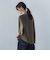 【WEB限定】サテンフィールドレープブラウス≪セットアップ対応/洗濯機で洗える≫