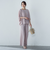 【WEB限定】サテンフィールドレープブラウス≪セットアップ対応/洗濯機で洗える≫