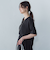 【WEB限定】サテンフィールキーネックブラウス≪セットアップ対応/洗濯機で洗える≫