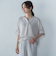 【WEB限定】サテンフィールキーネックブラウス≪セットアップ対応/洗濯機で洗える≫