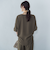 【WEB限定】サテンフィールキーネックブラウス≪セットアップ対応/洗濯機で洗える≫