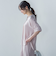【WEB限定】サテンフィールキーネックブラウス≪セットアップ対応/洗濯機で洗える≫