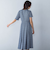 フィットアンドフレアワンピース≪洗濯機で洗える≫