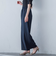 【WEB限定】フィルムストライプイージーパンツ ≪手洗い可能≫