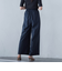 【WEB限定】フィルムストライプイージーパンツ ≪手洗い可能≫