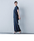 【WEB限定】フィルムストライプイージーパンツ ≪手洗い可能≫