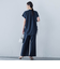 【WEB限定】フィルムストライプイージーパンツ ≪手洗い可能≫