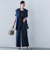 【WEB限定】フィルムストライプイージーパンツ ≪手洗い可能≫