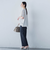 【WEB限定】ライクアウーヴンバンドカラーブラウス≪洗濯機で洗える≫