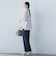 【WEB限定】ライクアウーヴンバンドカラーブラウス≪洗濯機で洗える≫