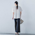 【WEB限定】ライクアウーヴンバンドカラーブラウス≪洗濯機で洗える≫