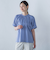 【WEB限定】ライクアウーヴンバンドカラーブラウス≪洗濯機で洗える≫