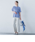 【WEB限定】ライクアウーヴンバンドカラーブラウス≪洗濯機で洗える≫