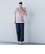 【WEB限定】ライクアウーヴンバンドカラーブラウス≪洗濯機で洗える≫