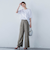 【WEB限定】きれいめハーフスリーブカットソー ≪接触冷感／洗濯機OK≫