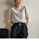 【WEB限定】ラメストライプ袖タックブラウス ≪手洗い可能≫