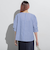 【WEB限定】ラメストライプ袖タックブラウス ≪手洗い可能≫