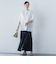 【WEB限定】フランスアヤロングブラウス≪手洗い可能≫