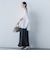 【WEB限定】フランスアヤロングブラウス≪手洗い可能≫