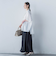 【WEB限定】フランスアヤロングブラウス≪手洗い可能≫