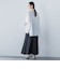 【WEB限定】フランスアヤロングブラウス≪手洗い可能≫