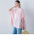 【WEB限定】フランスアヤロングブラウス≪手洗い可能≫