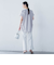 【WEB限定】フィルムストライプギャザーブラウス ≪手洗い可能≫