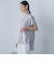 【WEB限定】フィルムストライプギャザーブラウス ≪手洗い可能≫