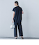 【WEB限定】フィルムストライプギャザーブラウス ≪手洗い可能≫