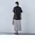 ワッシャーストライプスカート≪手洗い可能≫